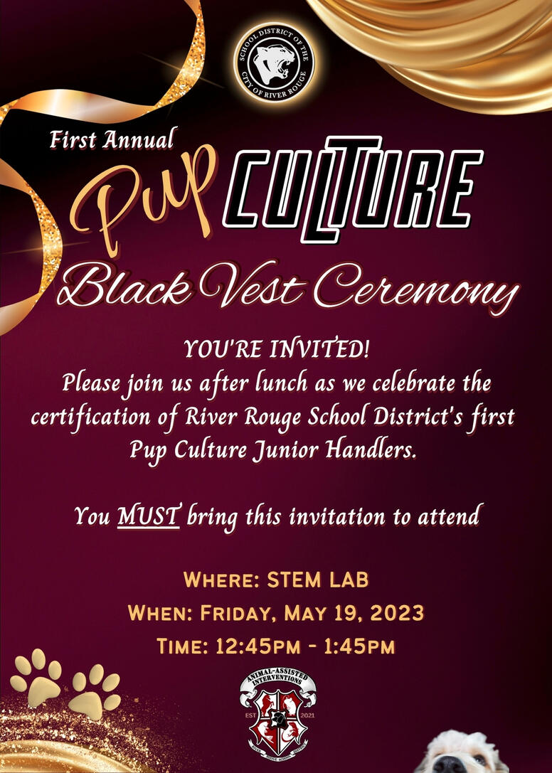 Black Vest Ceremony Invitation