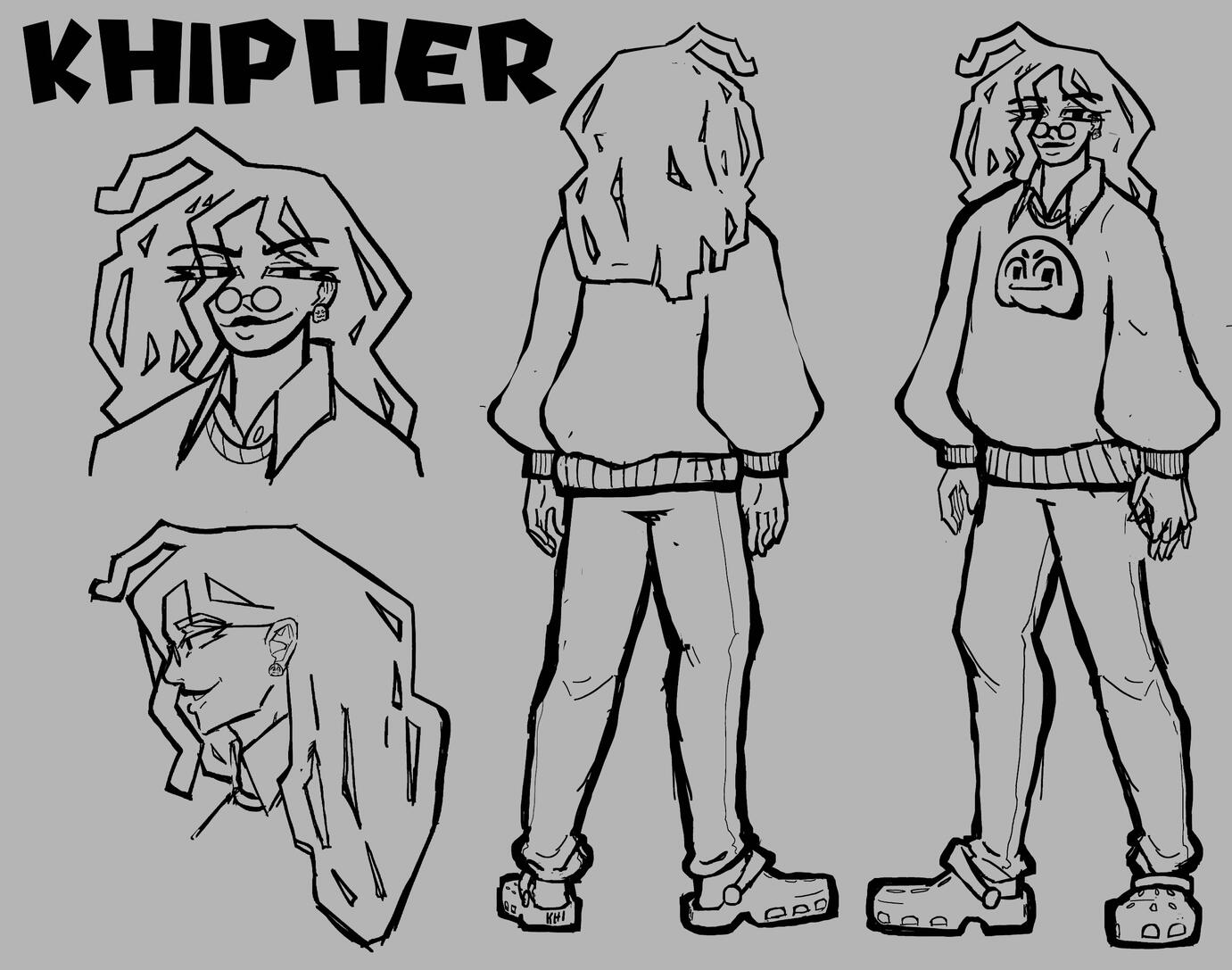Khipher Fullbody Sketch Concept 2024